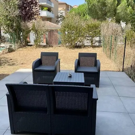 شقة L'ovalie T2 Climatise Et Jardin